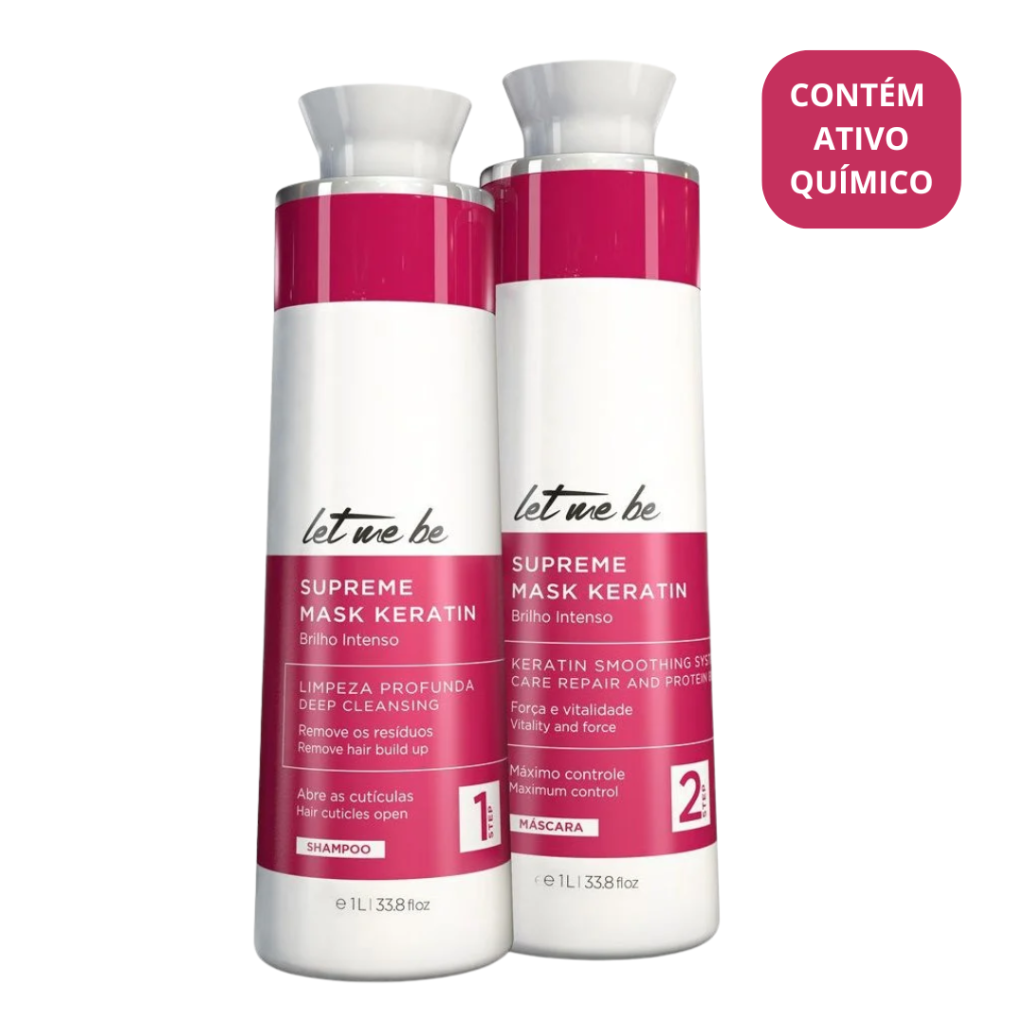Kit Progressiva Let Me Be Supreme Mask Keratin 1 litro 
