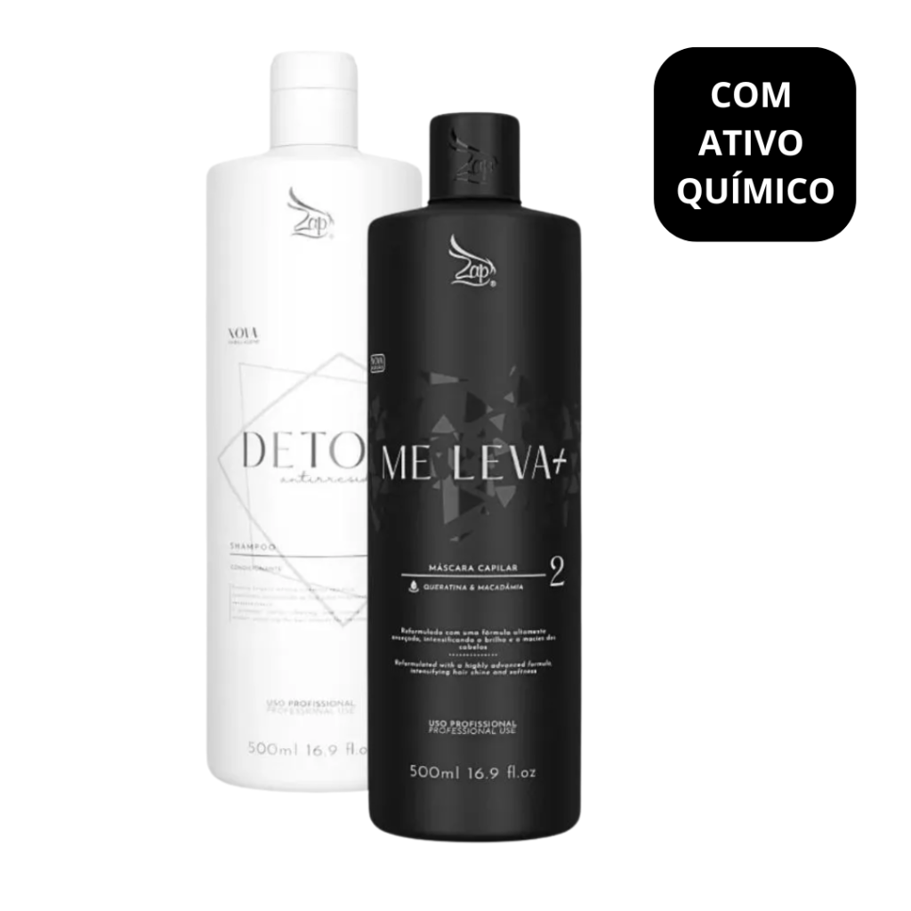 Kit Progressiva Zap Me Leva Black 500ml 