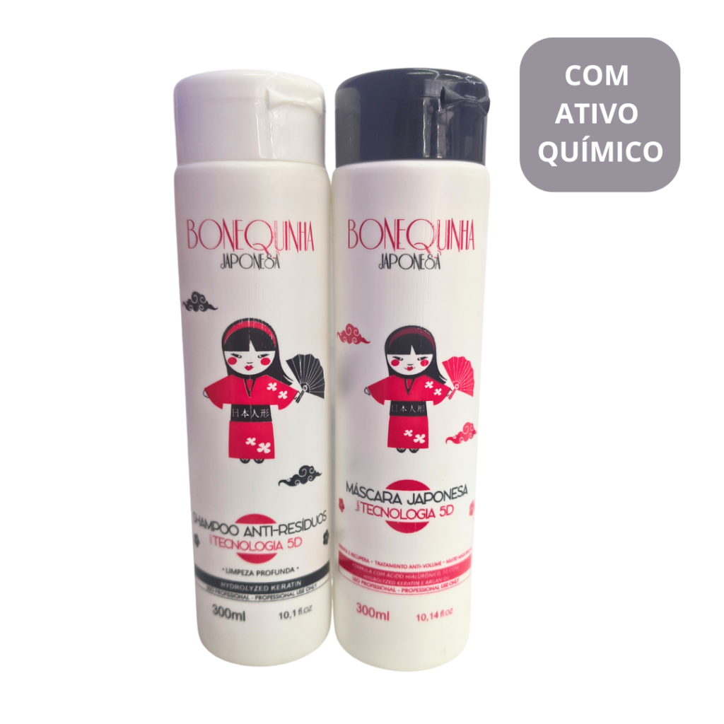 Kit Progressiva Bonequinha Japonesa 5D 300ml