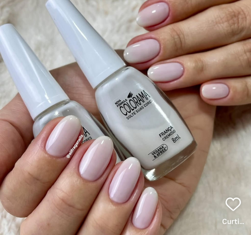 Esmalte Branco Colorama França Transparente 