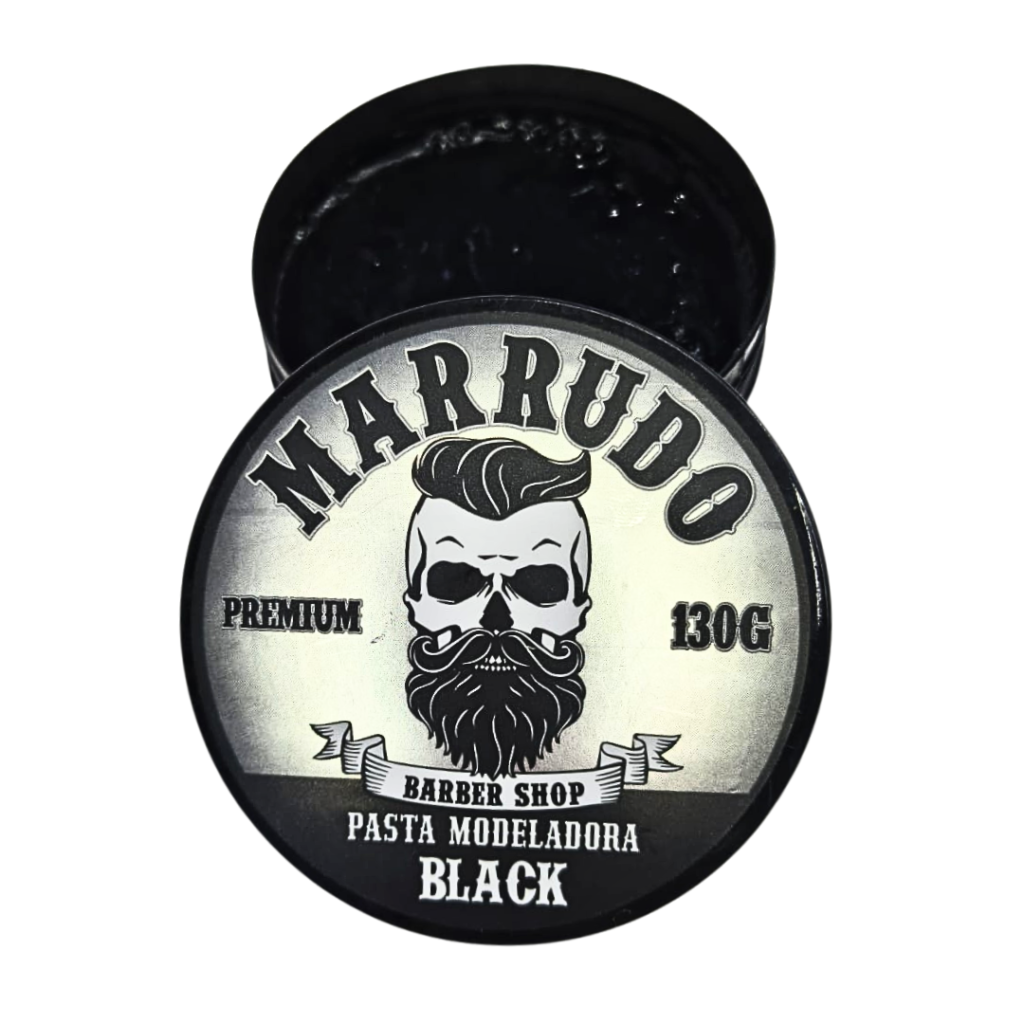 Pasta Marrudo Modeladora Premium Black 130g Pigmeto Preto 