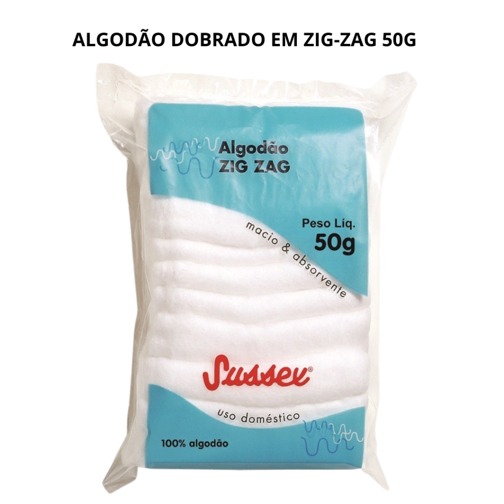 Algodão Sussex Zig-Zag Multi-Uso 50g 