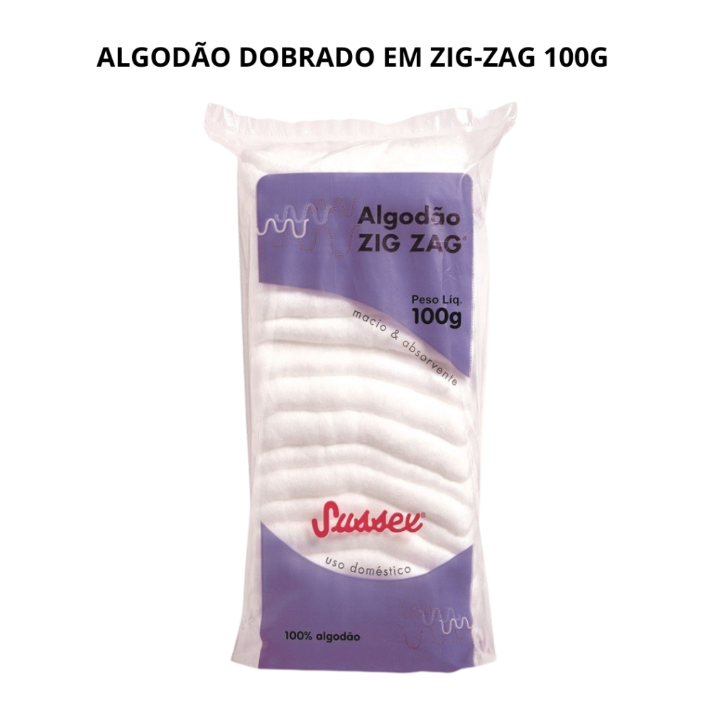 Algodão Sussex Zig-Zag Multi-Uso 100g 
