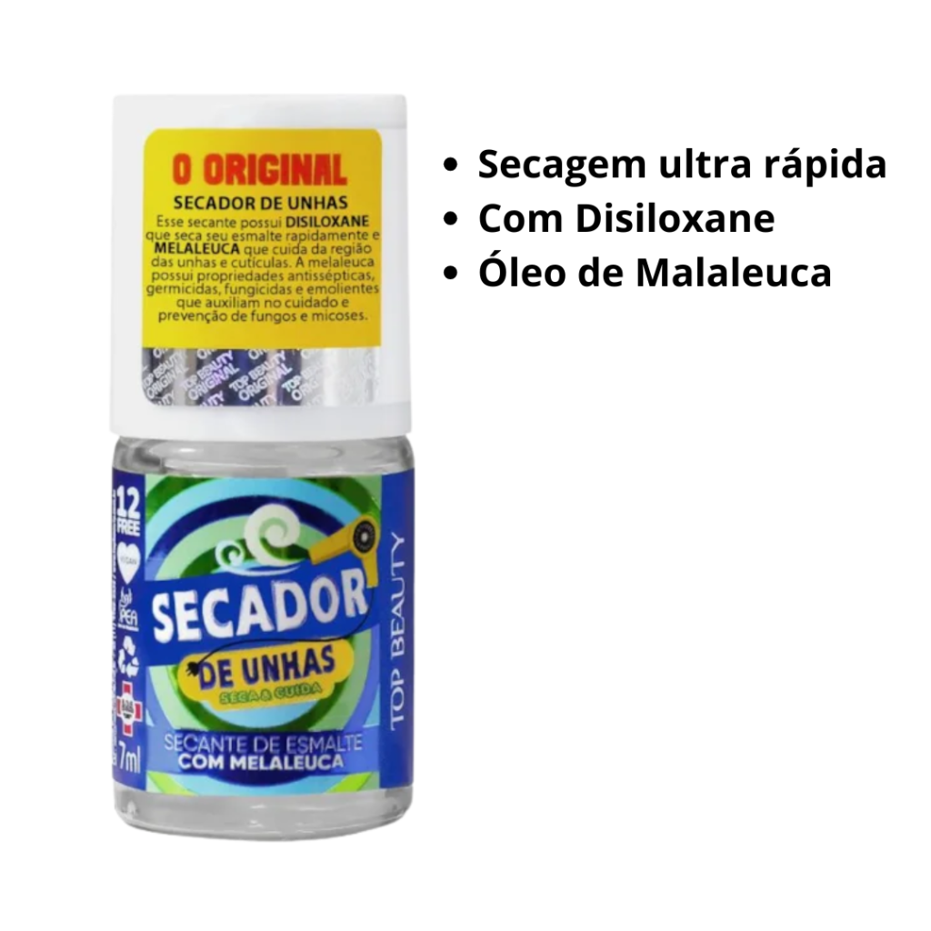 Esmalte Secante Top Beauty Secador 