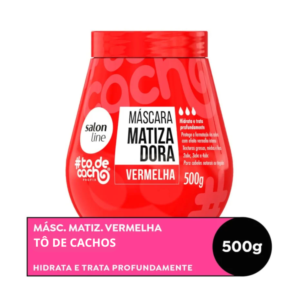 Matizador Vermelho Máscara Salon Line 500g 