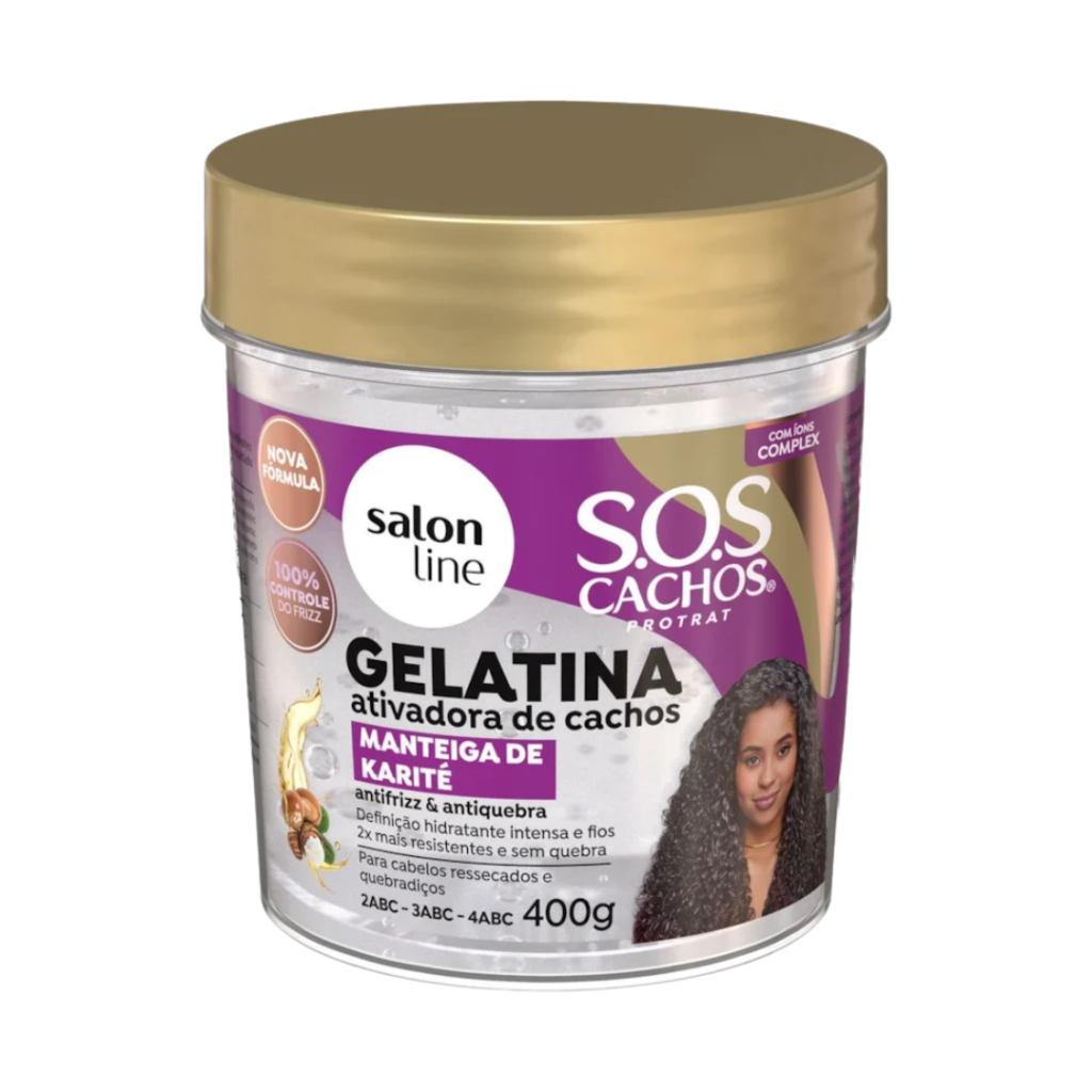 Gelatina Salon Line SOS Cachos Manteiga de Karité 400g 