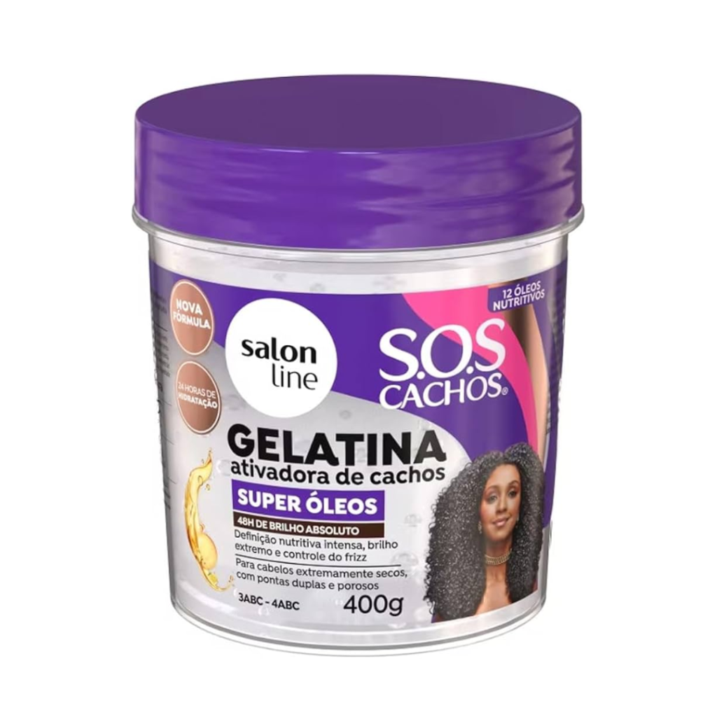 Gelatina Salon Line SOS Cachos Super Óleos 400g 