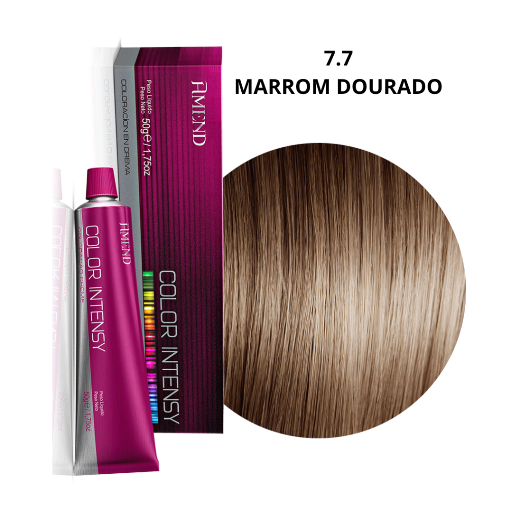 Tinta Marrom Amend Color Intensy 7.7