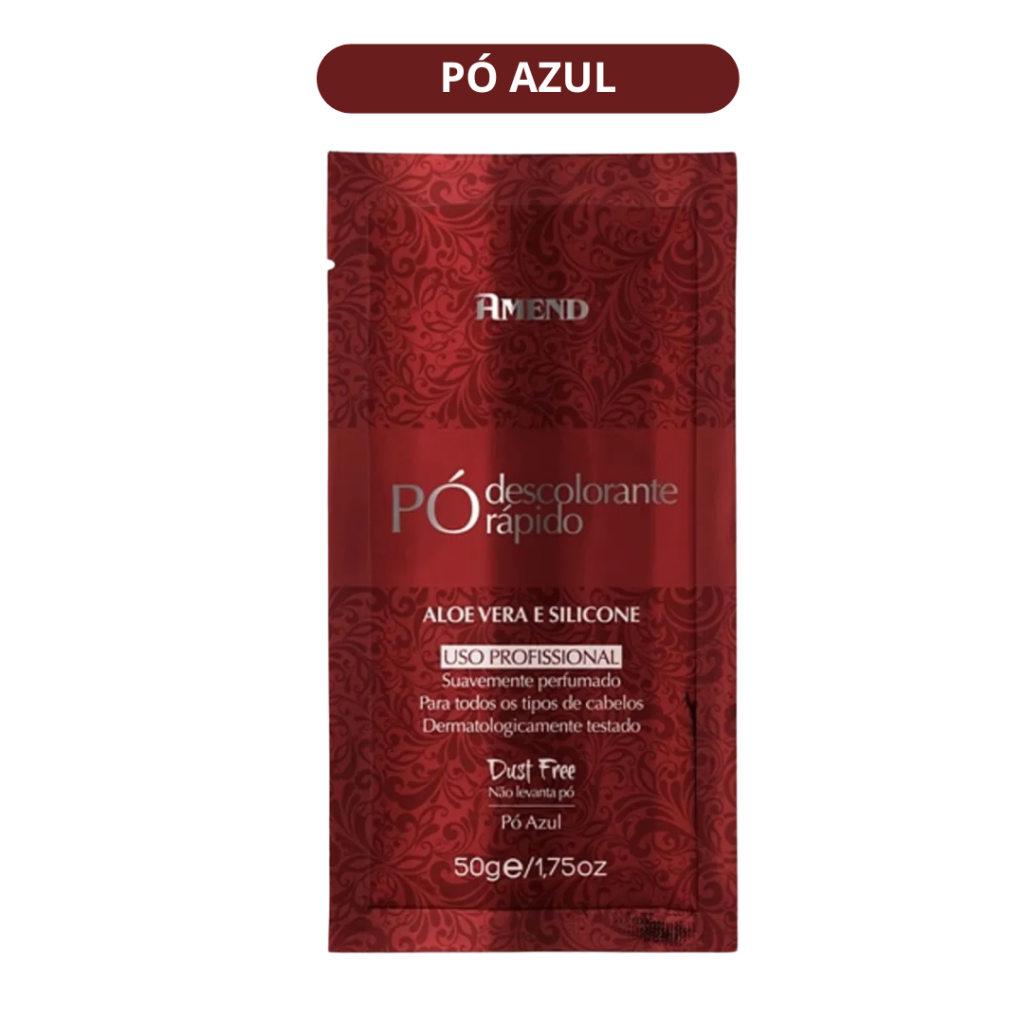 Pó Descolorante 50g Amend Aloe Vera 6 tons - Pó Azul 