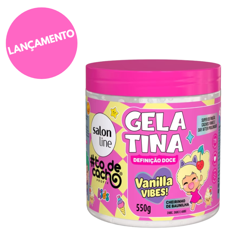 Gelatina Salon Line To de Cachos Kids Vanilla Vibes 550g 