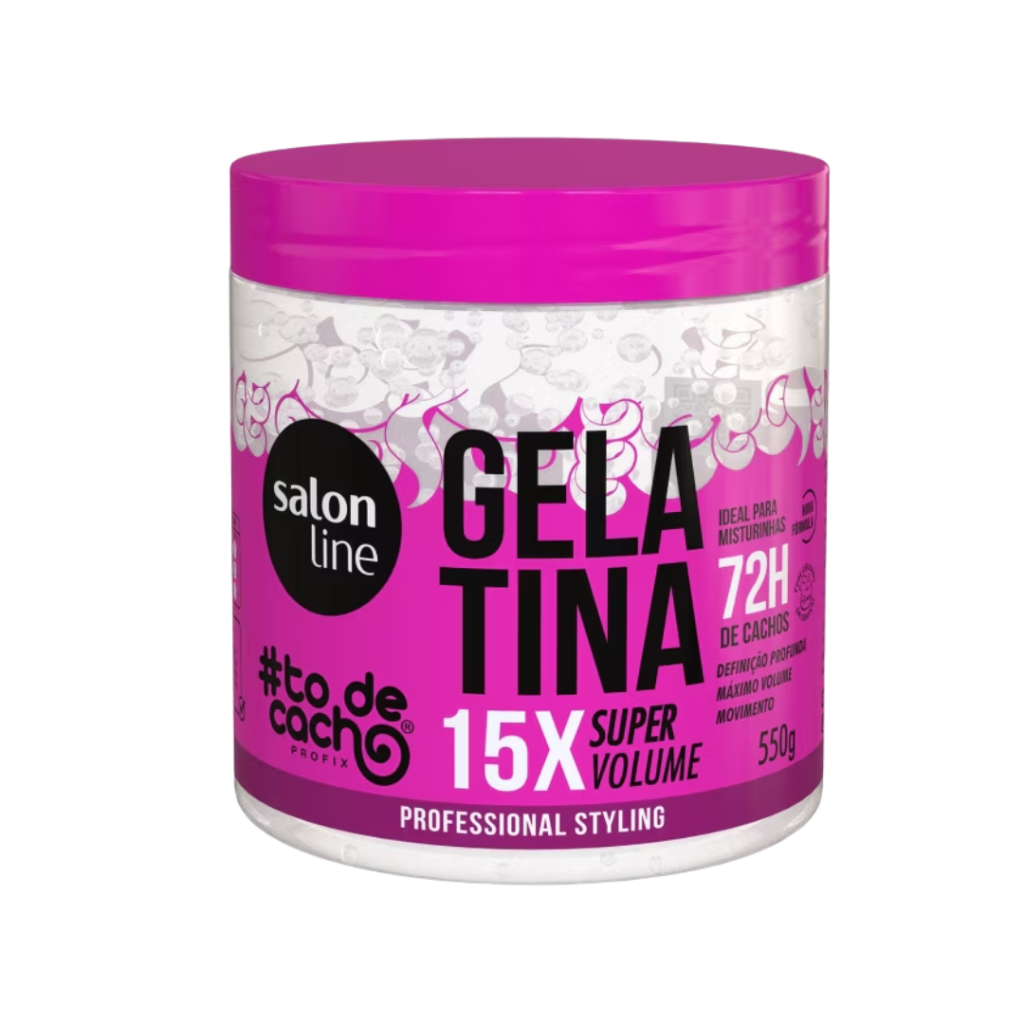 Gelatina Salon Line To de Cachos 15x Super Volume 550g - ROSA