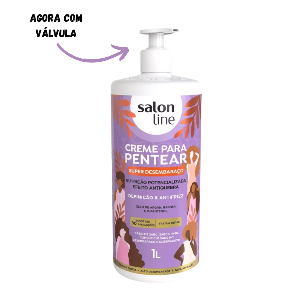 Creme de Pentear 1lt Salon Line Super Desembaraço 