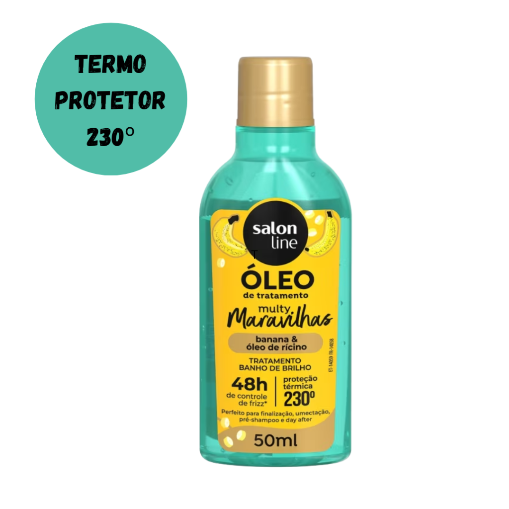 Óleo Reparador Salon Line Multy Banana Termo Protetor 50ml