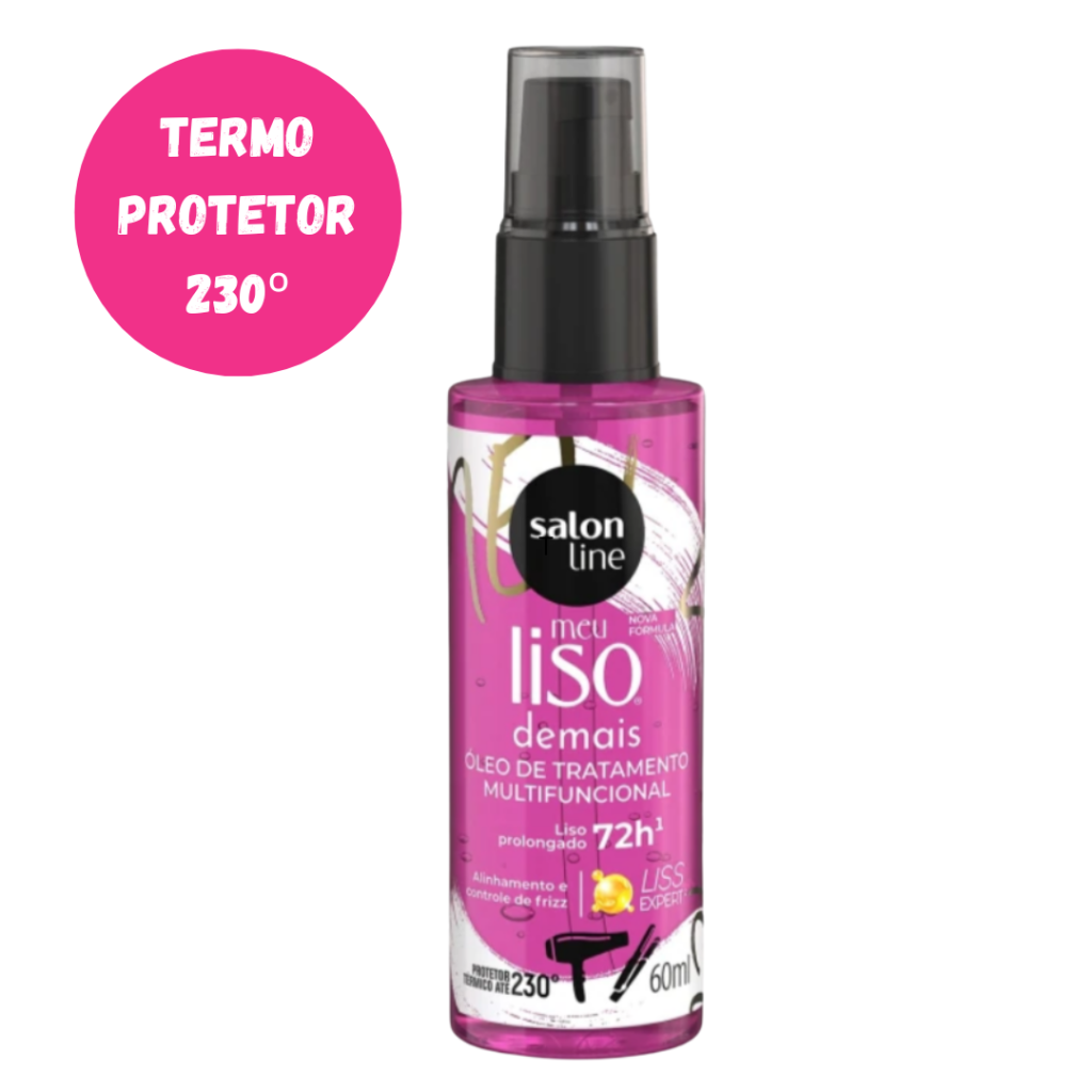 Óleo Reparador Salon Line Liso Demais Termo Protetor 60ml