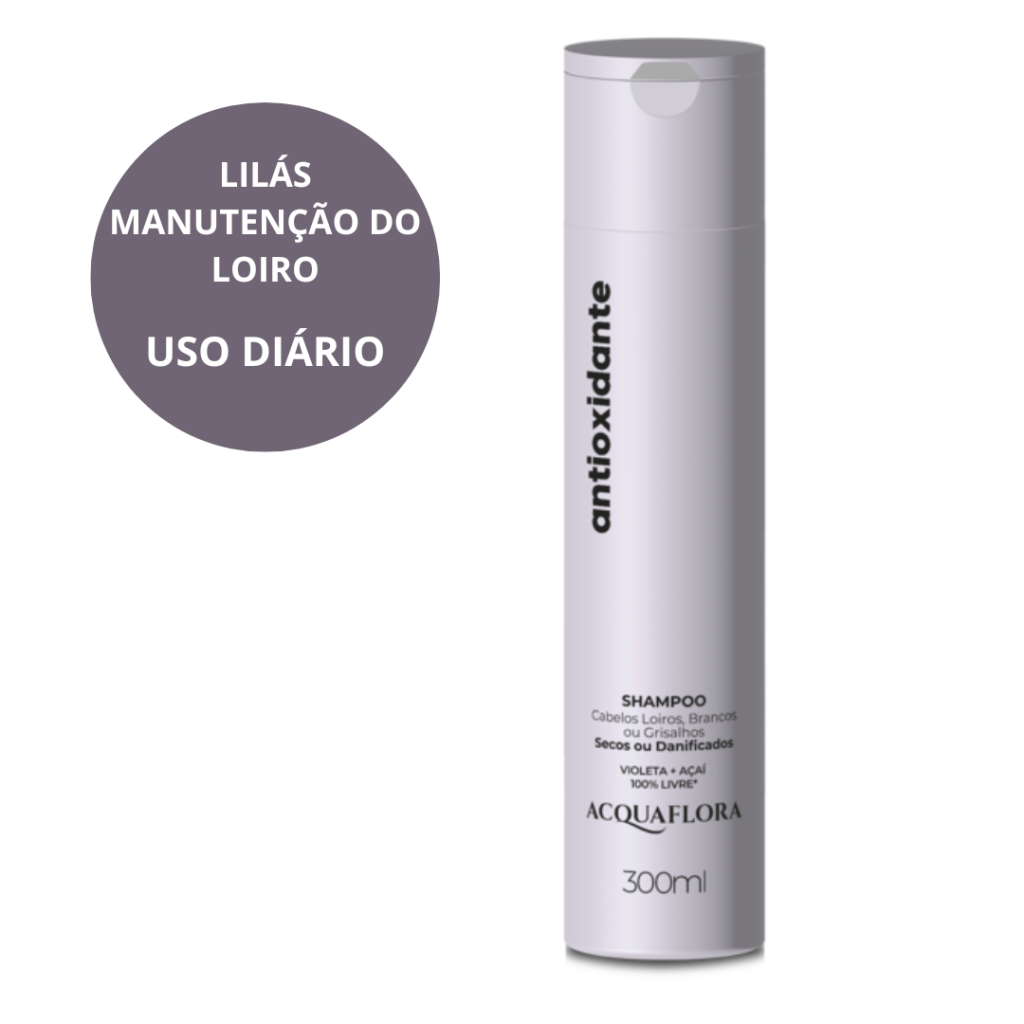 Matizador Loiro Shampoo Acquaflora Antioxidante 300ml