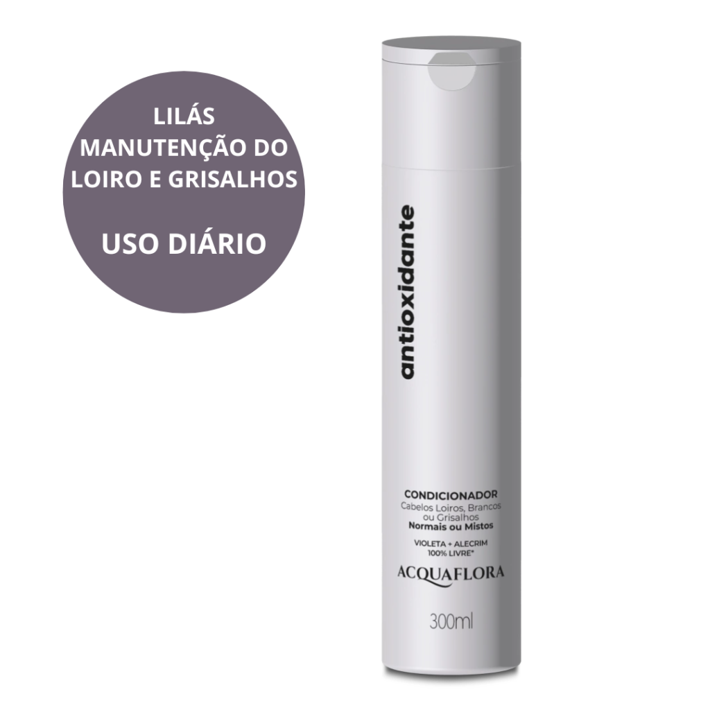 Matizador Loiro Condicionador Acquaflora Antioxidante 300ml  