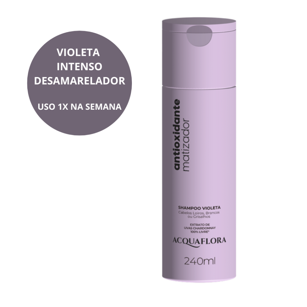 Matizador Loiro Shampoo Acquaflora Matizador 240ml  