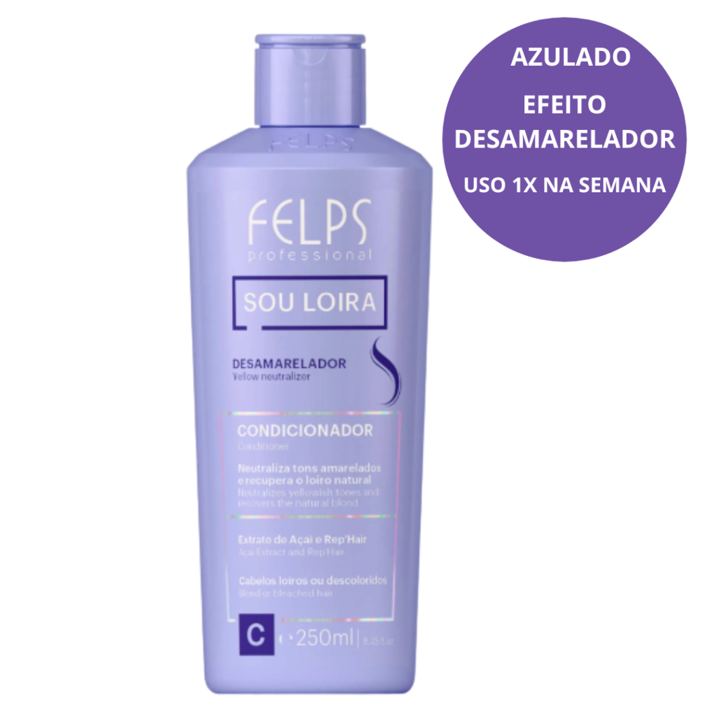 Matizador Loiro Condicionador Felps Sou Loira 250ml 