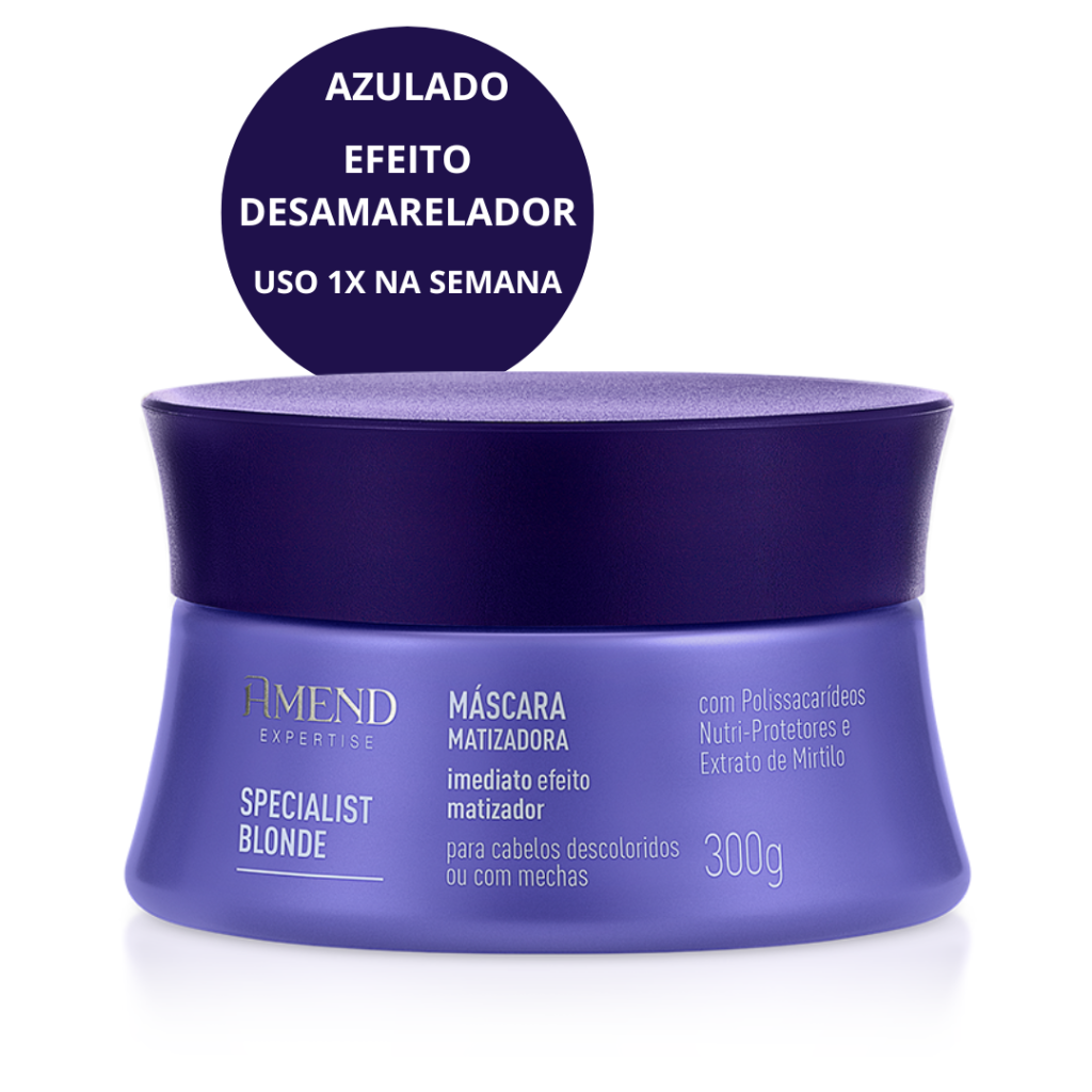 Matizador Loiro Máscara Amend Specialist Blonde 300g 