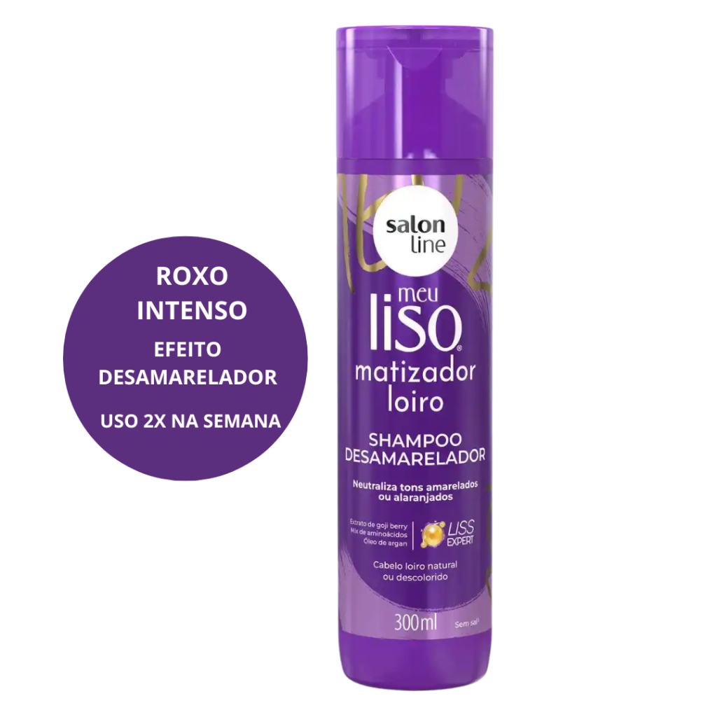 Matizador Loiro Shampoo Salon Line Meu Liso 300ml