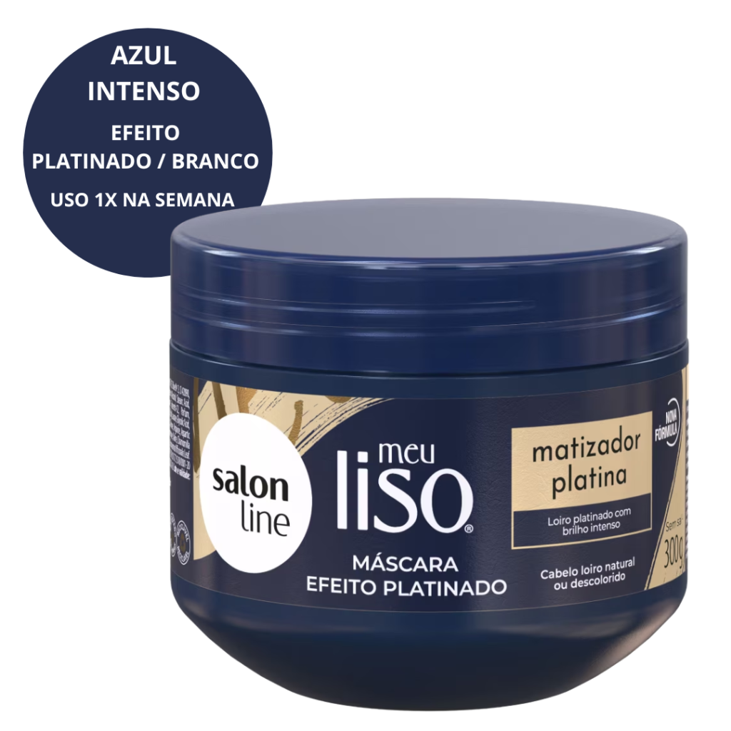 Matizador Loiro Platino Máscara Salon Line Meu Liso 300g