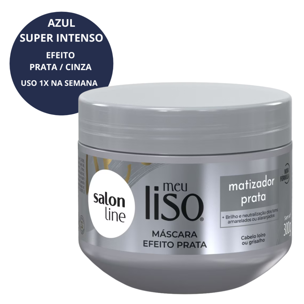 Matizador Loiro Prata Máscara Salon Line Meu Liso 300g