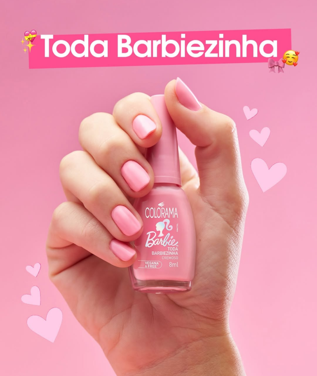 Esmalte Rosa Colorama Barbie Toda Barbezinha 
