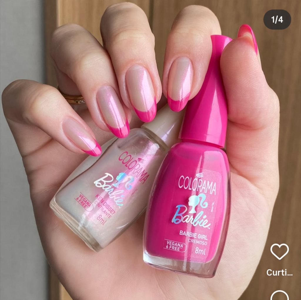 Esmalte Branco Colorama Barbie Ken Disse Perolado 