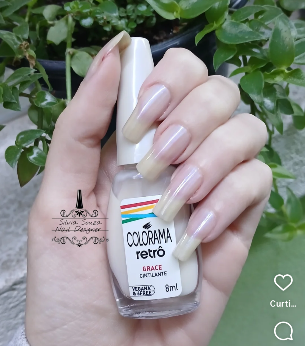 Esmalte Branco Colorama Retro Grace Perolado 