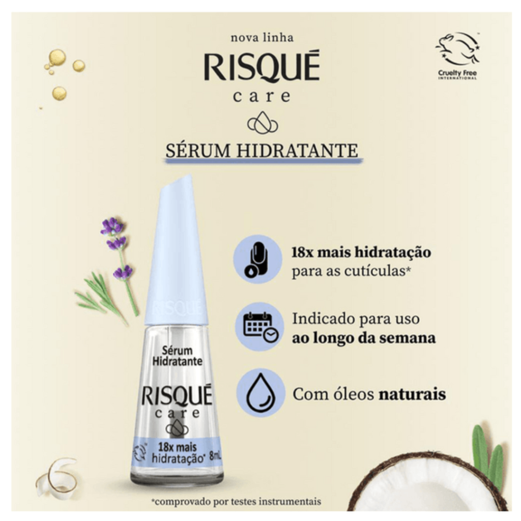 Esmalte Base Risqué Sérum Hidratante 