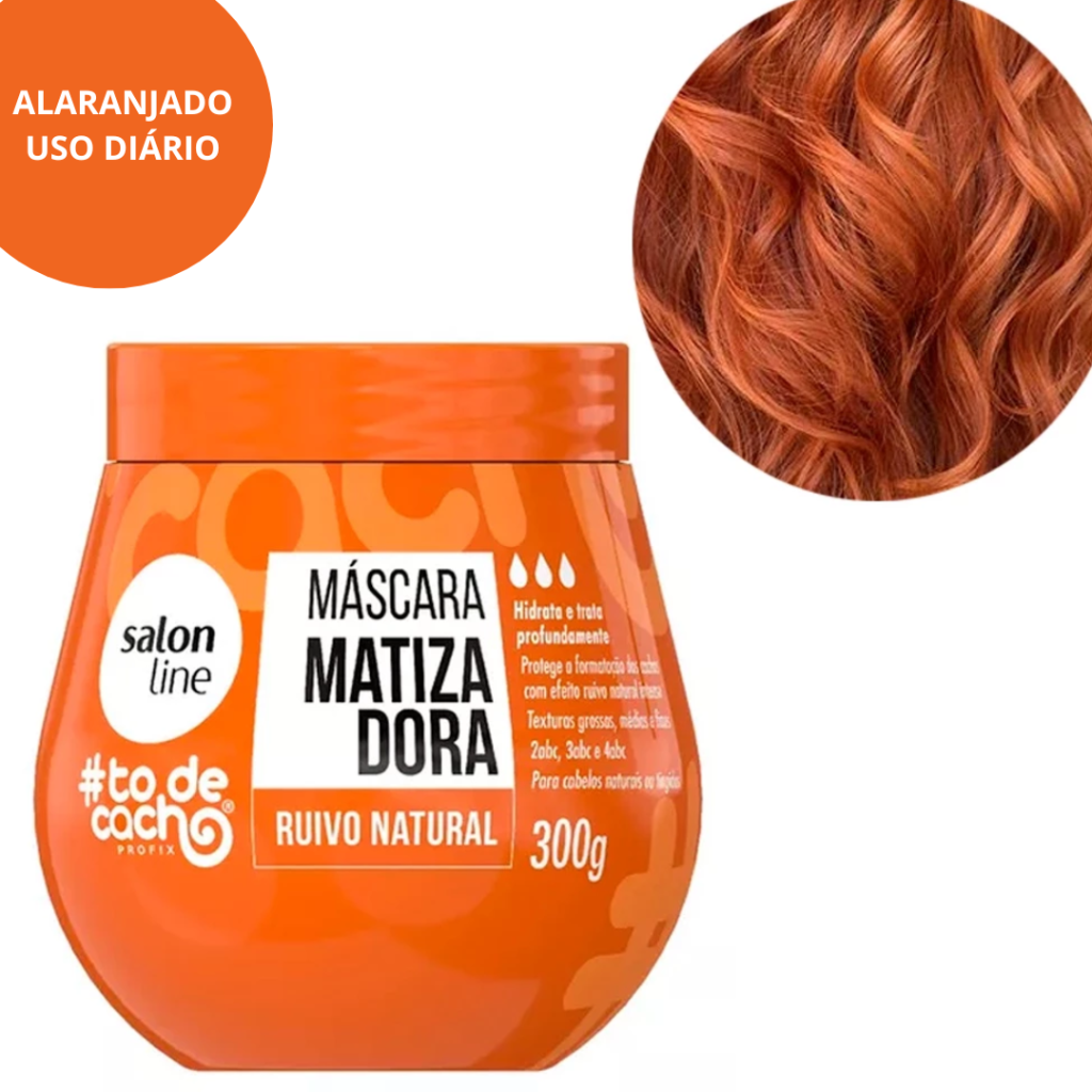 Matizador Cobre Máscara Salon Line To de Cachos 300g