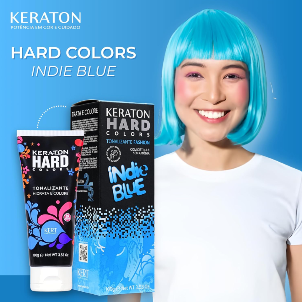 Tonalizante Azul Keraton Hard Color Indie Blue 100g