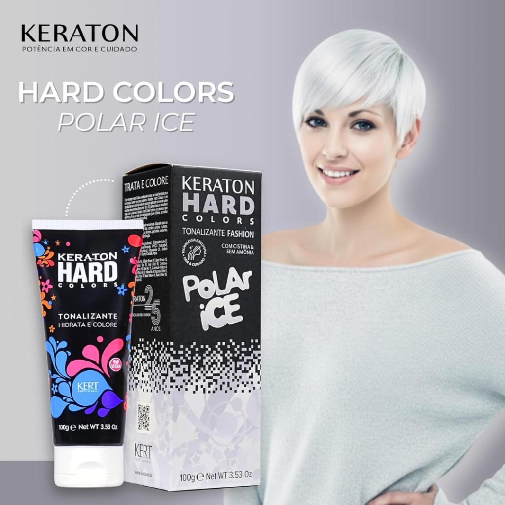 Tonalizante Platino Keraton Hard Color Polar Ice 100g