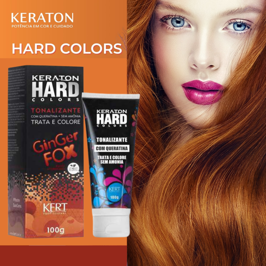 Tonalizante Cobre Keraton Hard Color Ginger Fox 100g