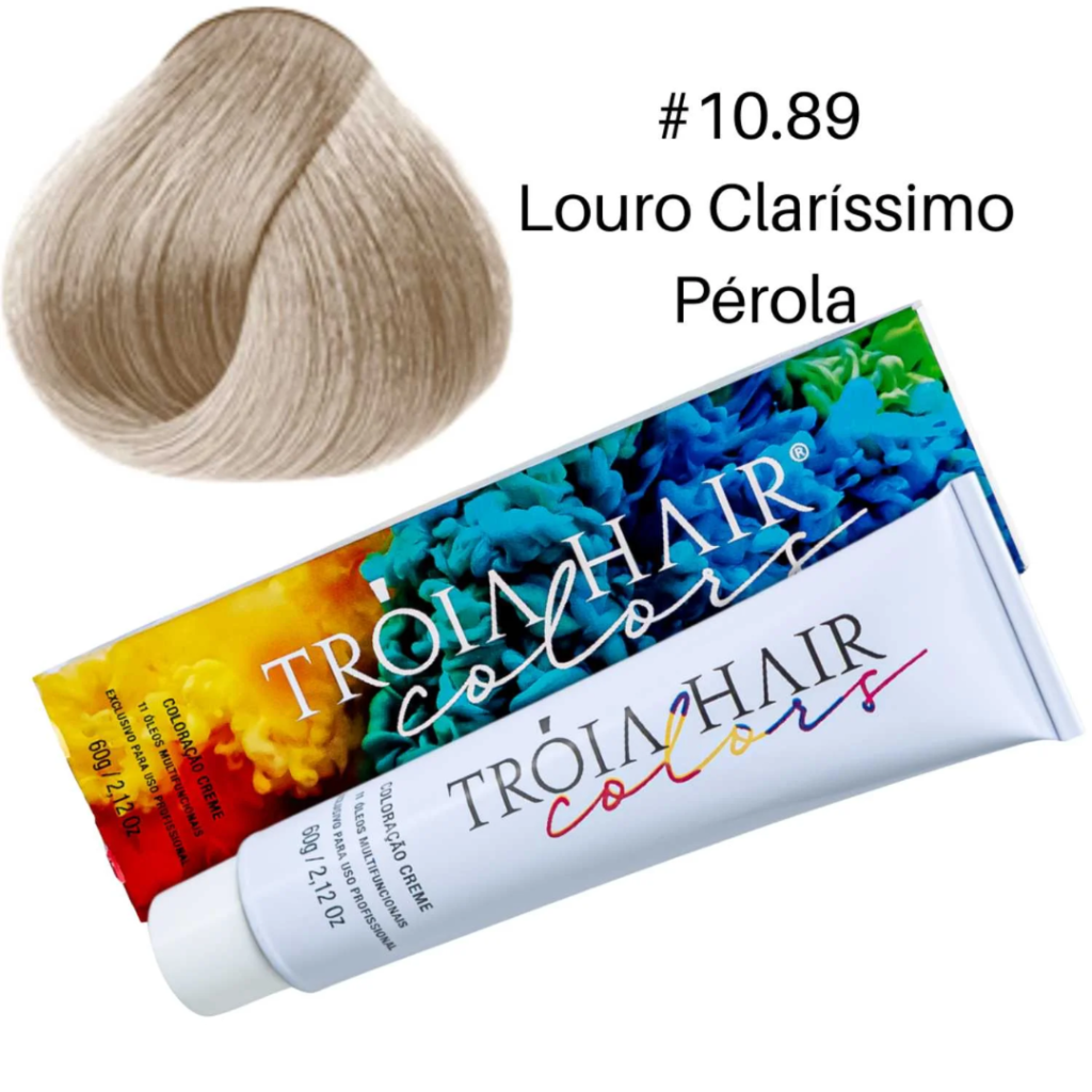 Tinta Loiro Pérola Tróia Hair 10.89 Matizador 