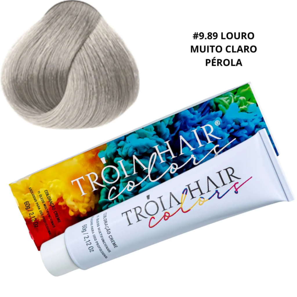 Tinta Loiro Pérola Tróia Hair 9.89 Matizador 