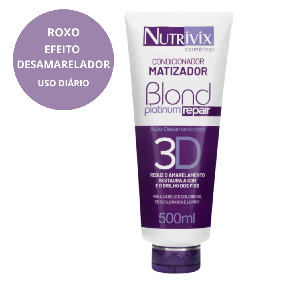 Matizador Loiro Condicionador Nutrivix Blond 500ml