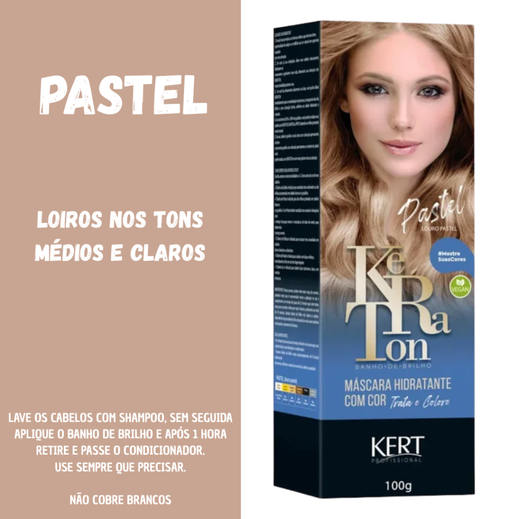 Matizador Loiro Banho de Brilho Keraton Pastel 100g 