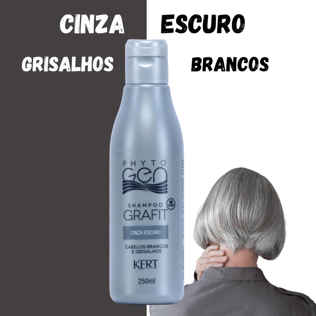 Matizador Loiro Shampoo Phytogen Grafit Grisalhos 250ml