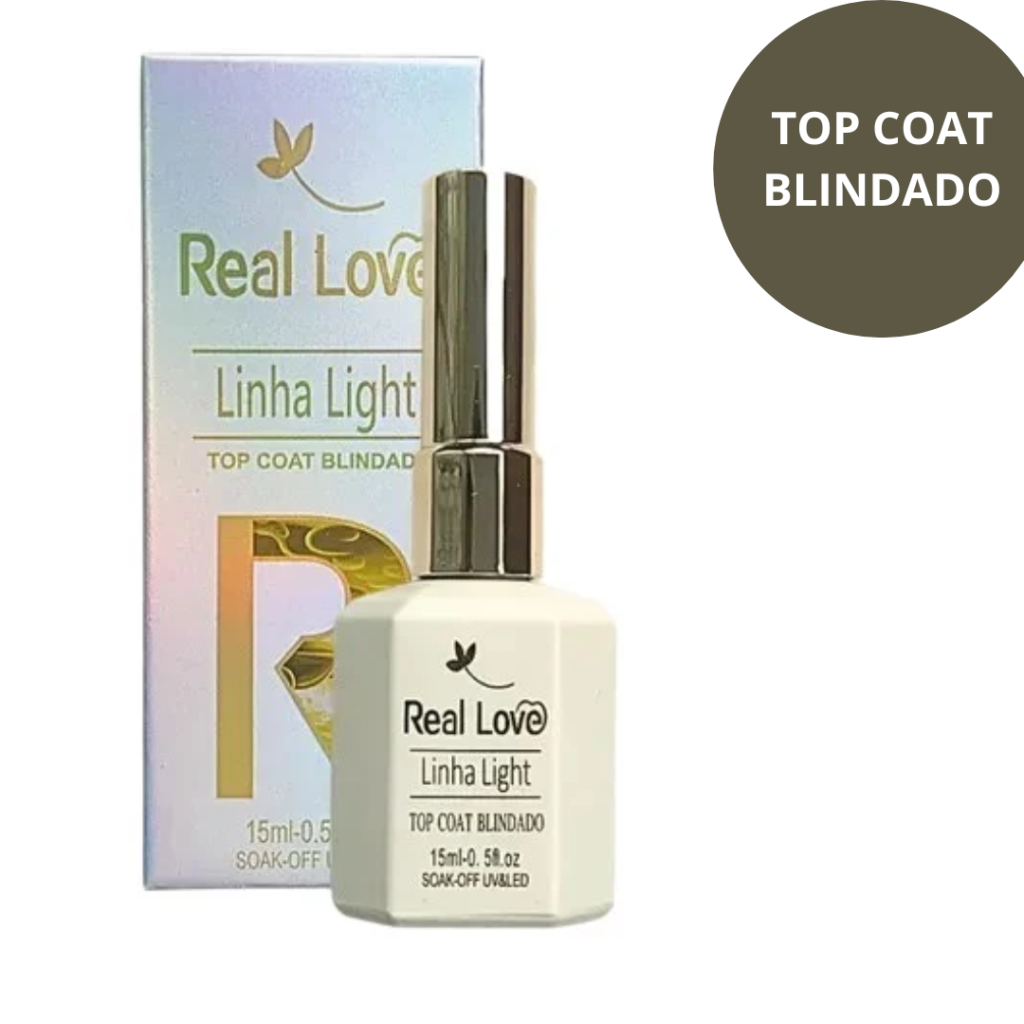 Preparador Real Love 15ml Gel Top Coat Blindado 