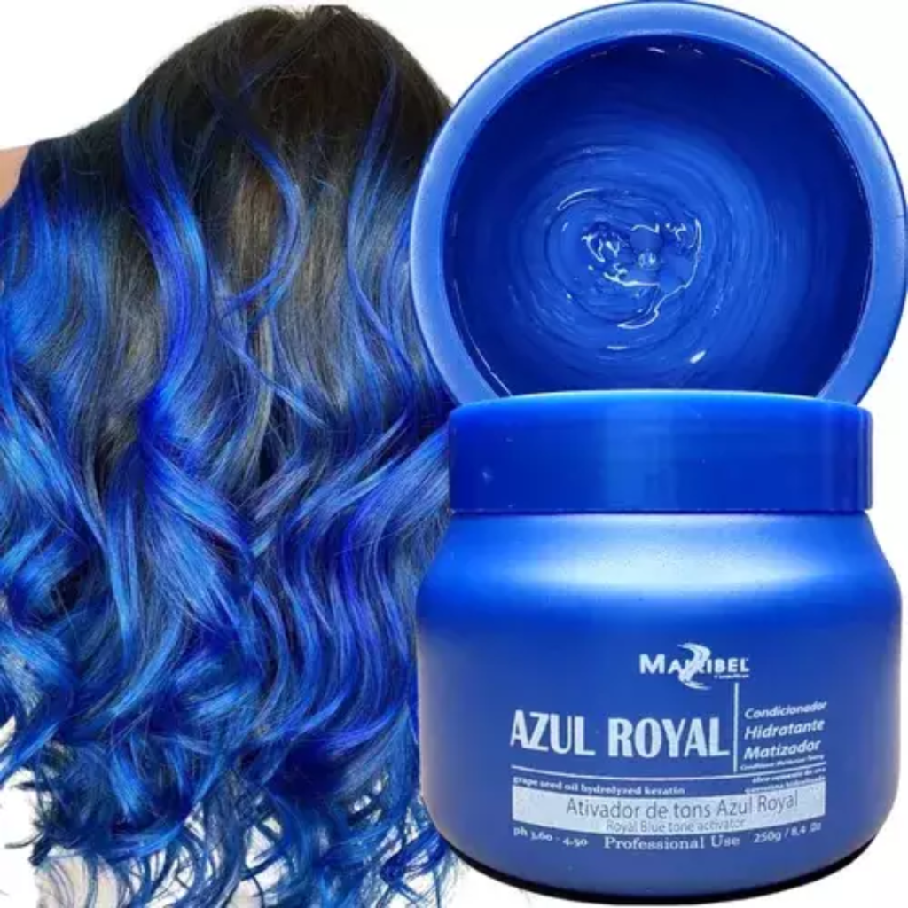 Tonalizante Azul Máscara Mairibel Azul Royal 250g
