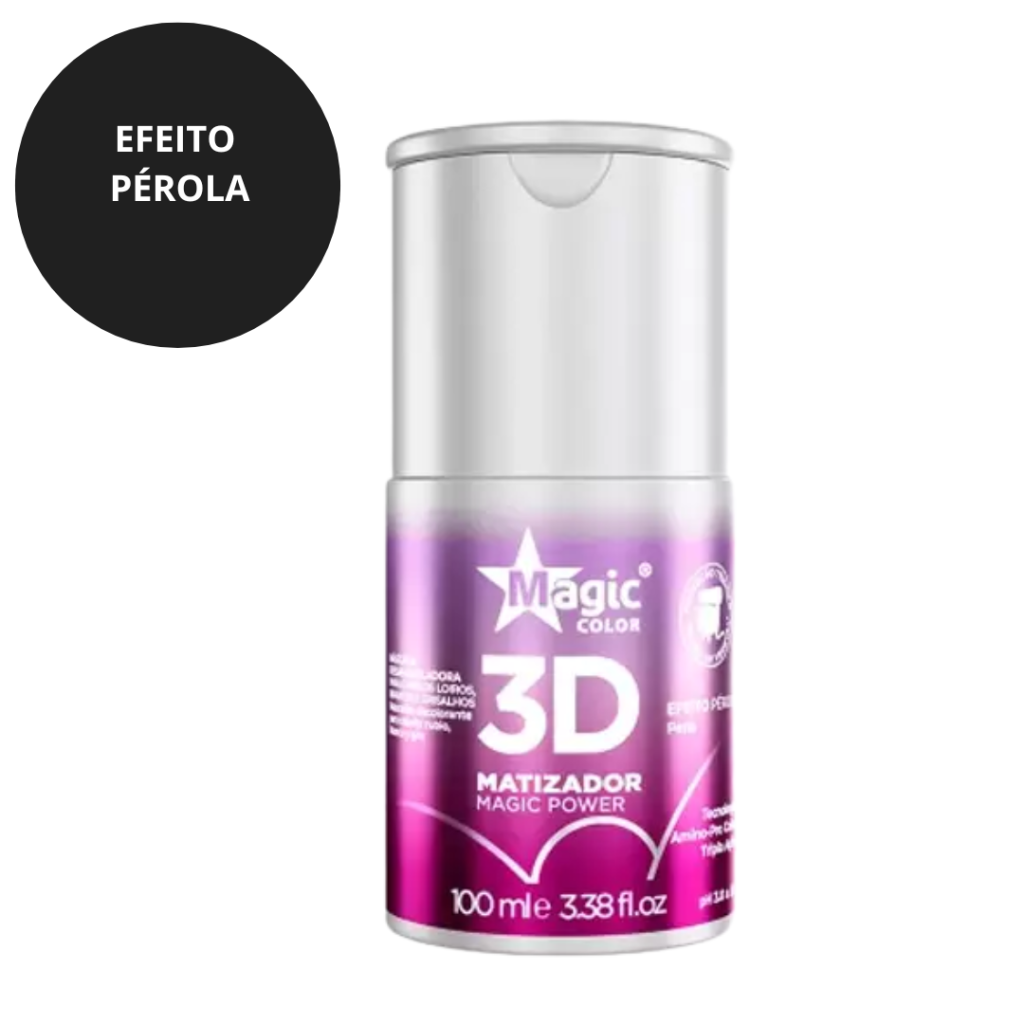 Matizador Loiro Pérola Máscara Magic Color 3D Pérola 100ml 