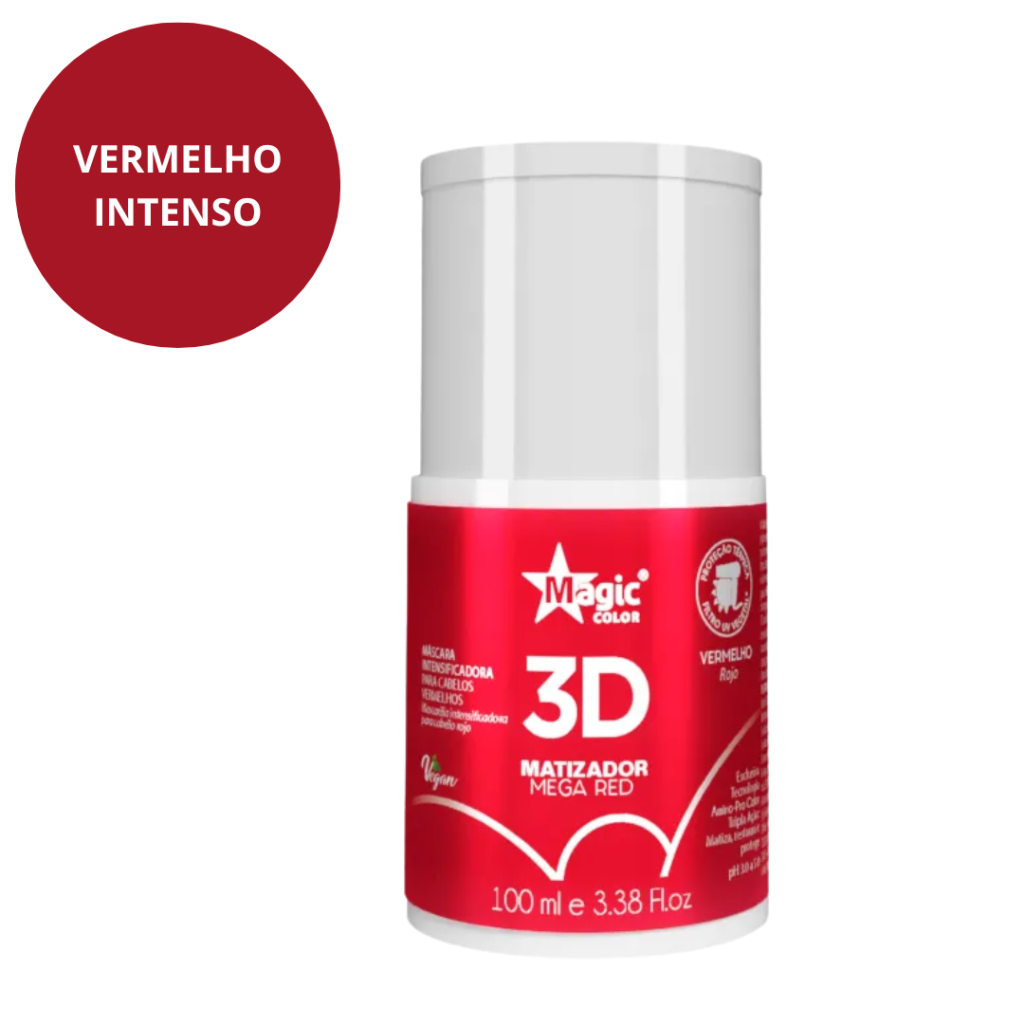 Matizador Vermelho Máscara Magic Color Mega Red 100ml 