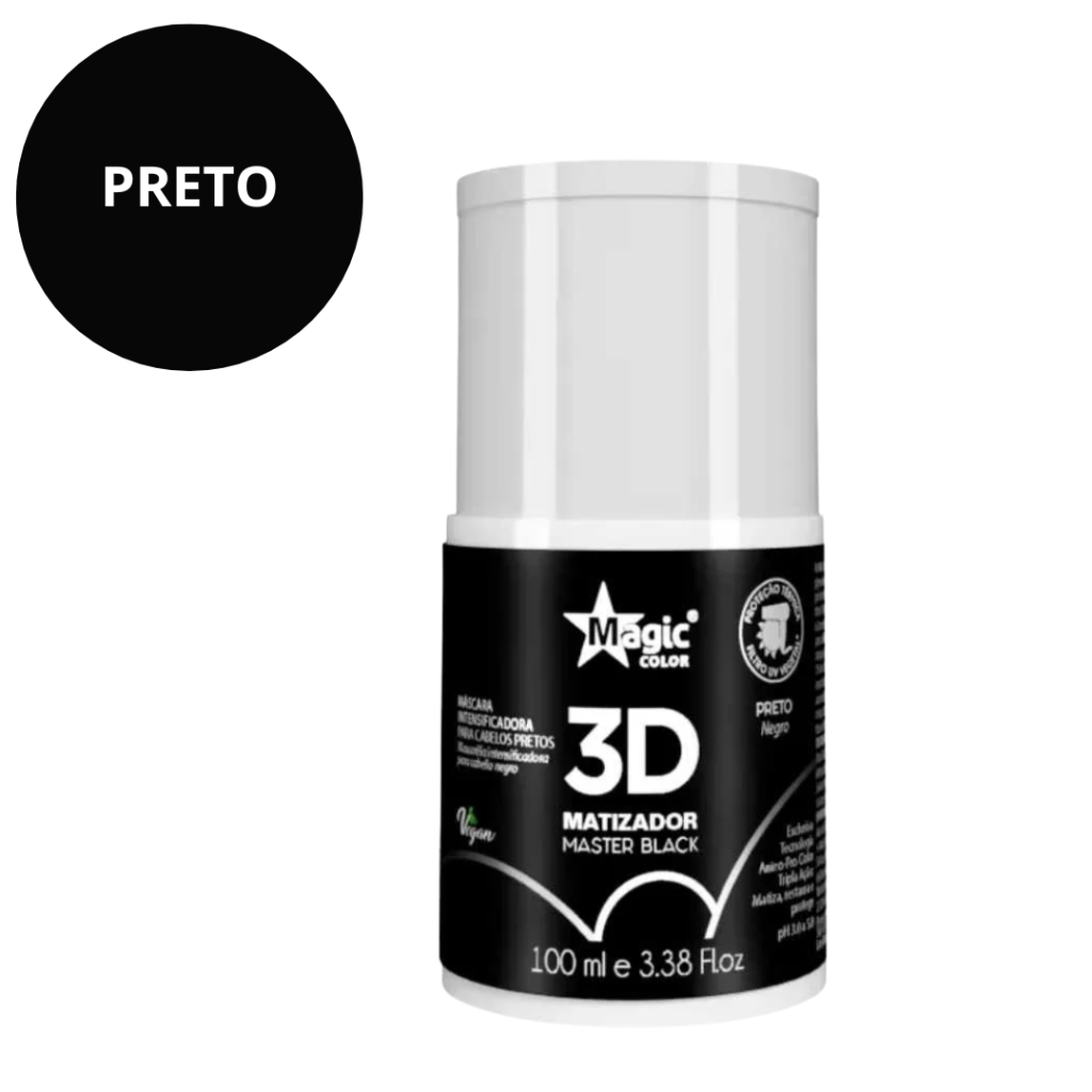 Matizador Preto Máscara Magic Color Master Black 100ml
