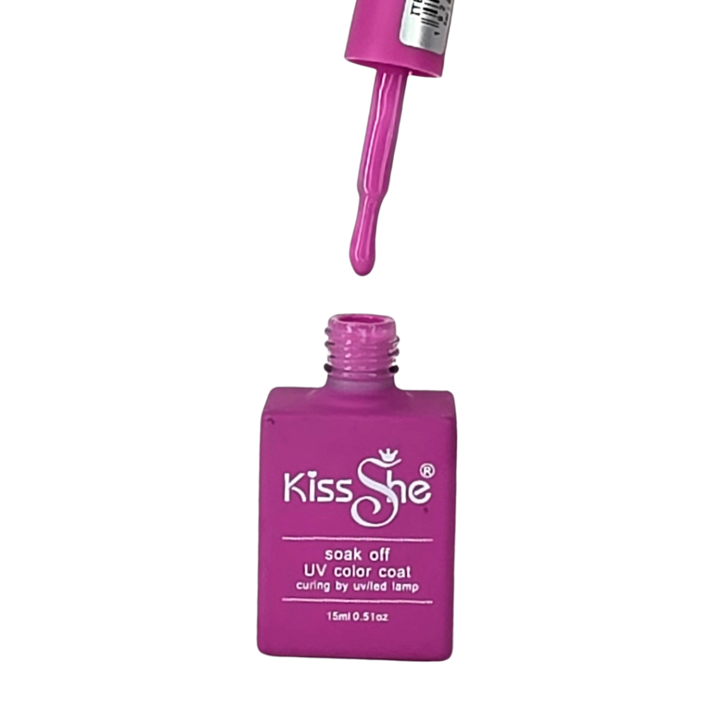 Esmalte UV Gel Kiss She 15mk 11 Cremoso Rosa Intenso 