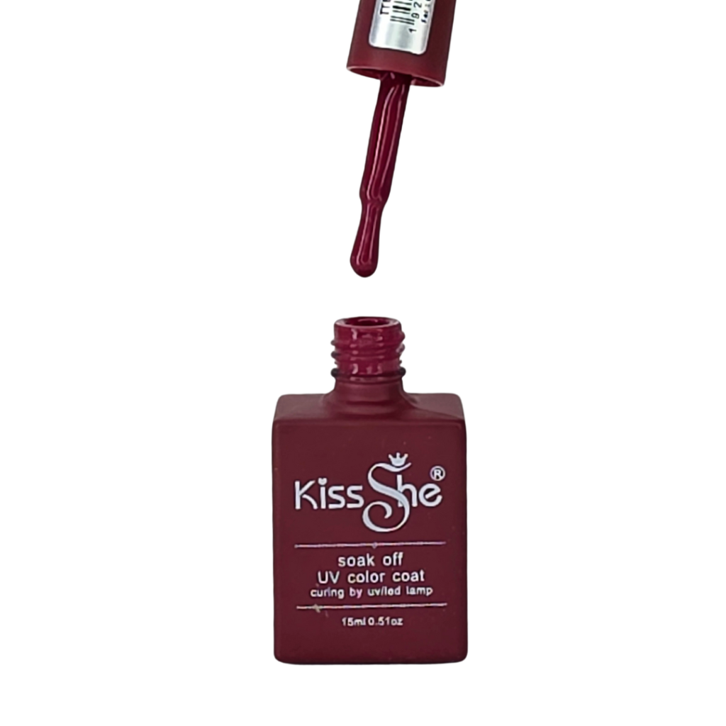 Esmalte UV Gel Kiss She 15ml 03 Cremoso Vinho 