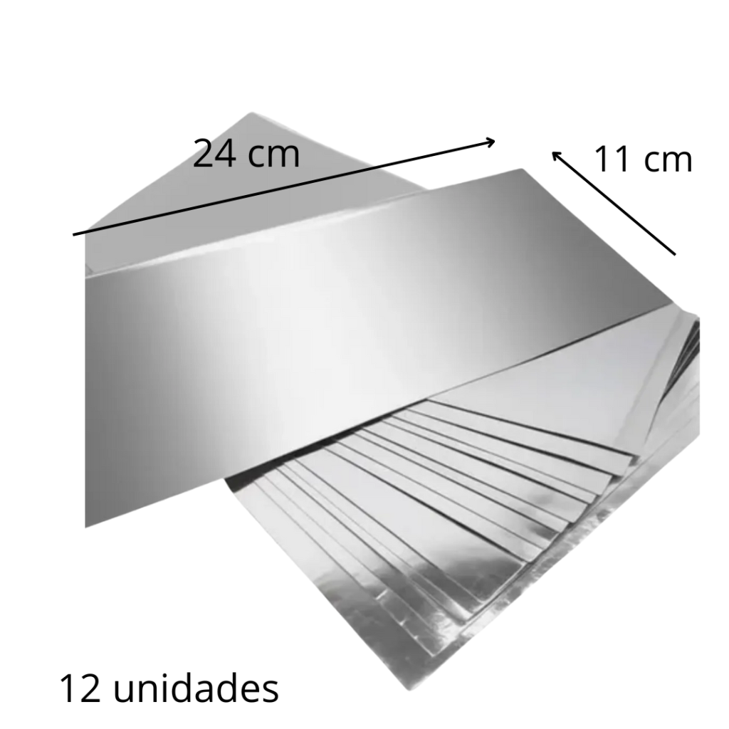 Papel Alumínio para Mechas 24cm x 11 cm 