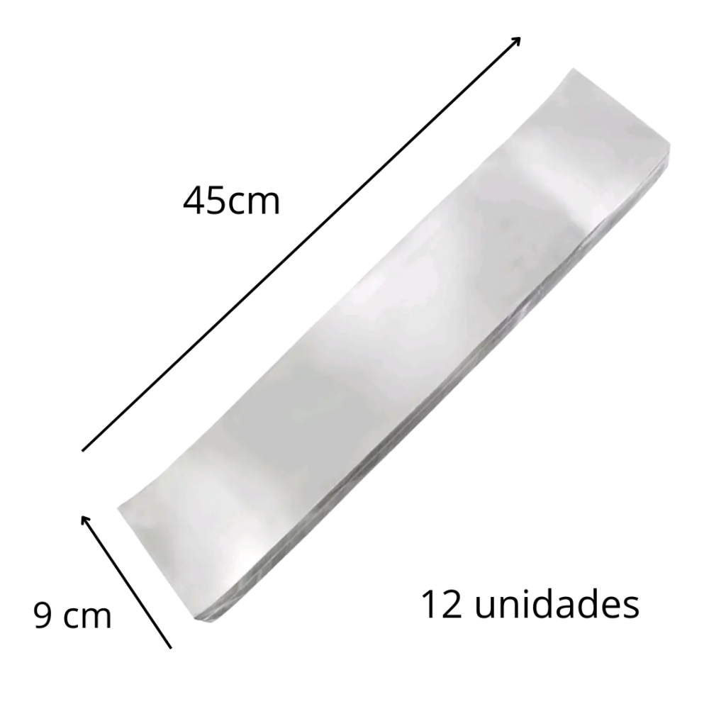 Papel Alumínio para Mechas 45 cm x 9 cm 