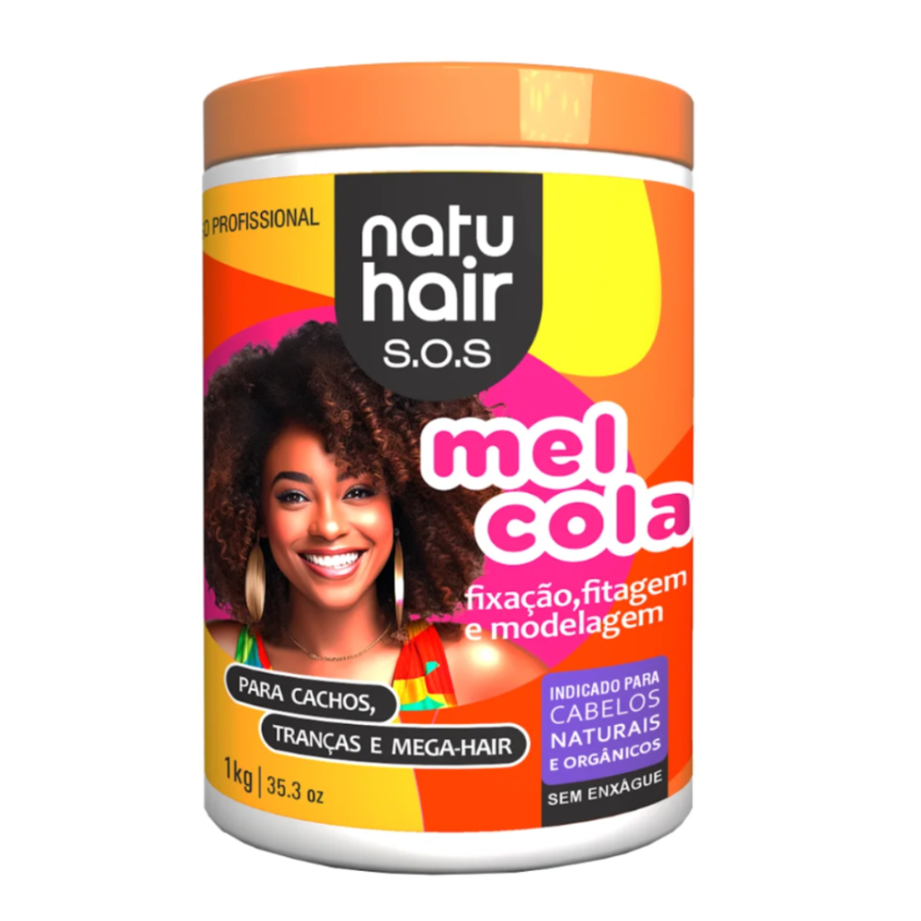 Mel Cola Natuhair 1Kg Fitagem, Tranças, Dreads 