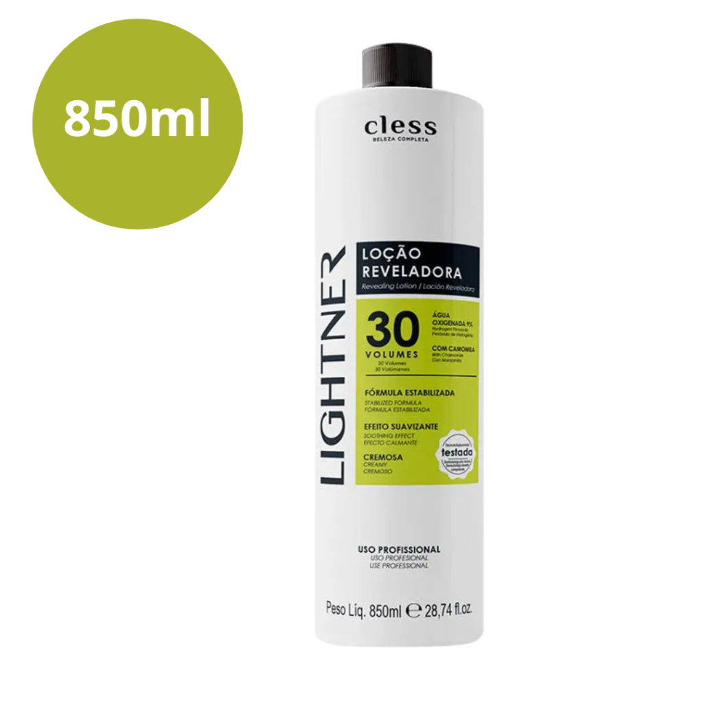 Água Oxigenada Lightner 850ml 30vol